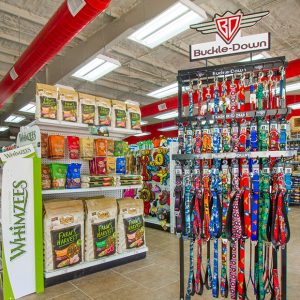 An assortment of pet supplies can be found inside all Jefferson Feed locations